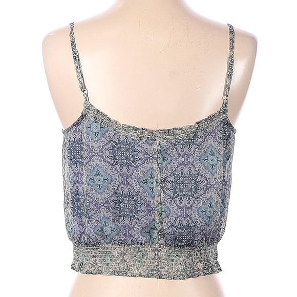 American Eagle Outfitters Boho Chiffon Camisole Top in Blue Size M - Picture 12 of 12